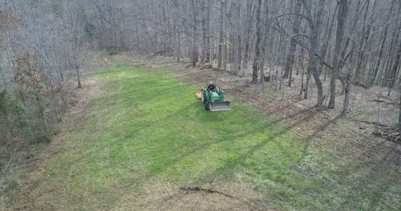 Creating the Trap Food Plots in the Woods